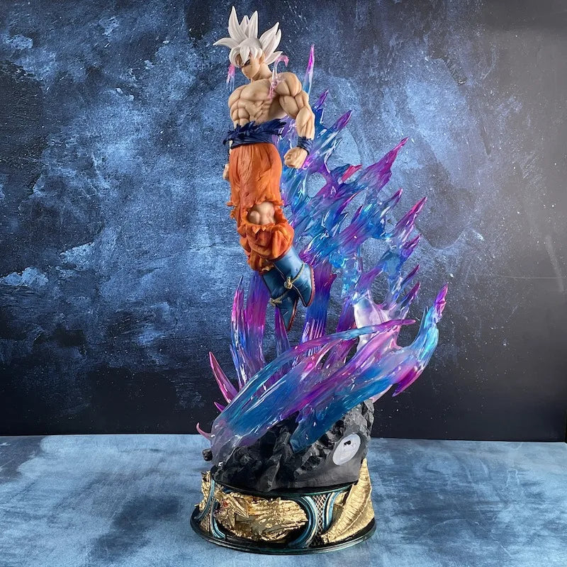 Figura de anime Dragon Ball de 25 cm, Son Goku Ultra Instinct Super Saiyan, estatua de PVC, modelo de adorno, colección de juguetes de regalo.