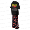The Cars Lightning McQueen&SALLY 2025 Camiseta de algodón de verano con pantalones de pijama Traje oversize para adultos/niños Ropa para él y para ella.