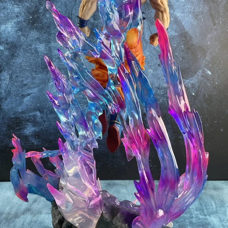 Figura de anime Dragon Ball de 25 cm, Son Goku Ultra Instinct Super Saiyan, estatua de PVC, modelo de adorno, colección de juguetes de regalo.