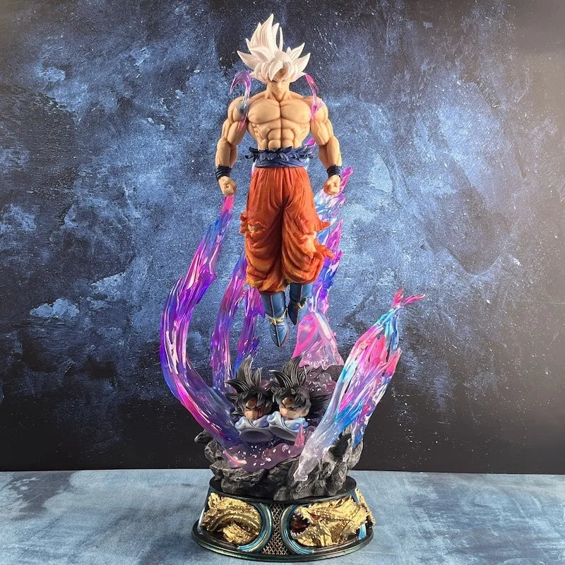 Figura de anime Dragon Ball de 25 cm, Son Goku Ultra Instinct Super Saiyan, estatua de PVC, modelo de adorno, colección de juguetes de regalo.