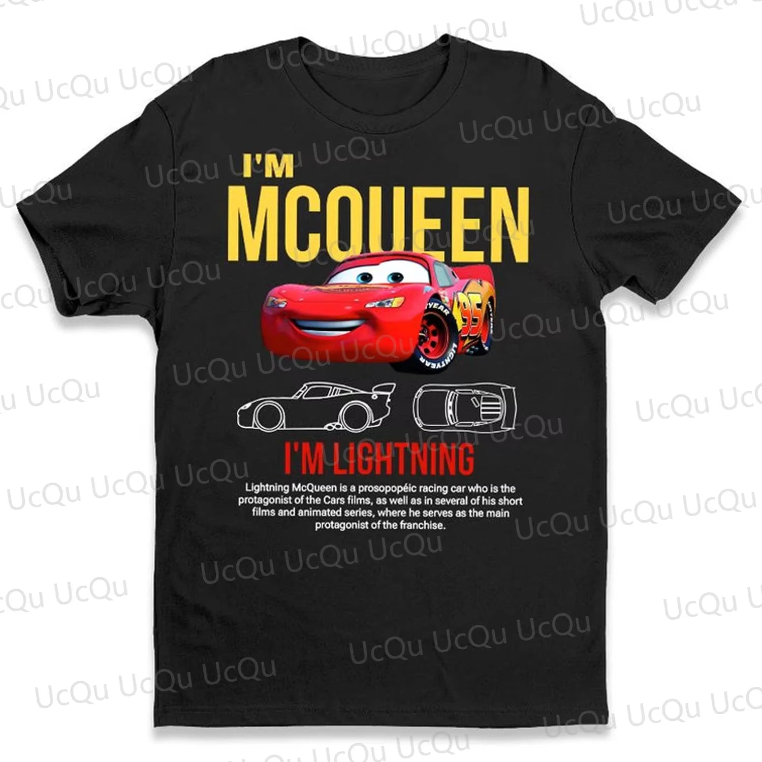 The Cars Lightning McQueen&SALLY 2025 Camiseta de algodón de verano con pantalones de pijama Traje oversize para adultos/niños Ropa para él y para ella.