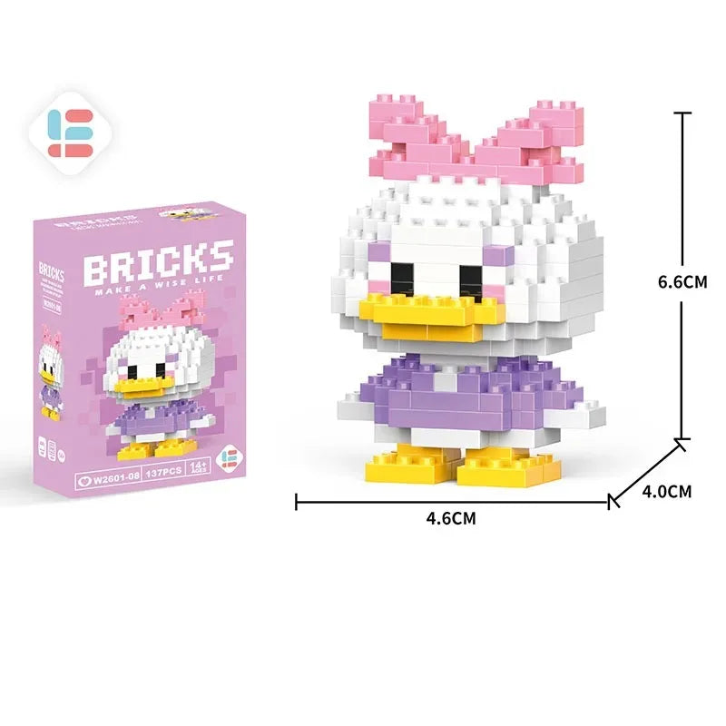 Disney LiLo Stitch Juguetes Bloques de construcción Pikachu lego Anime Personaje de dibujos animados Modelo Bloques de construcción Juguete para niños Regalo