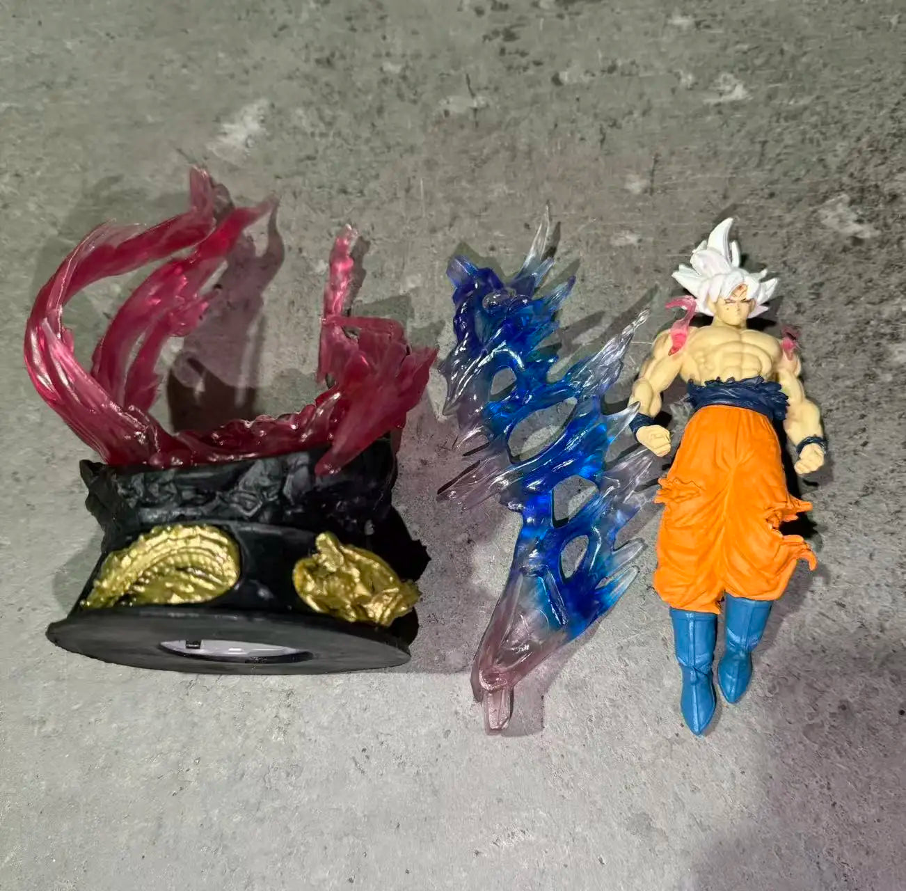 Figura de anime Dragon Ball de 25 cm, Son Goku Ultra Instinct Super Saiyan, estatua de PVC, modelo de adorno, colección de juguetes de regalo.