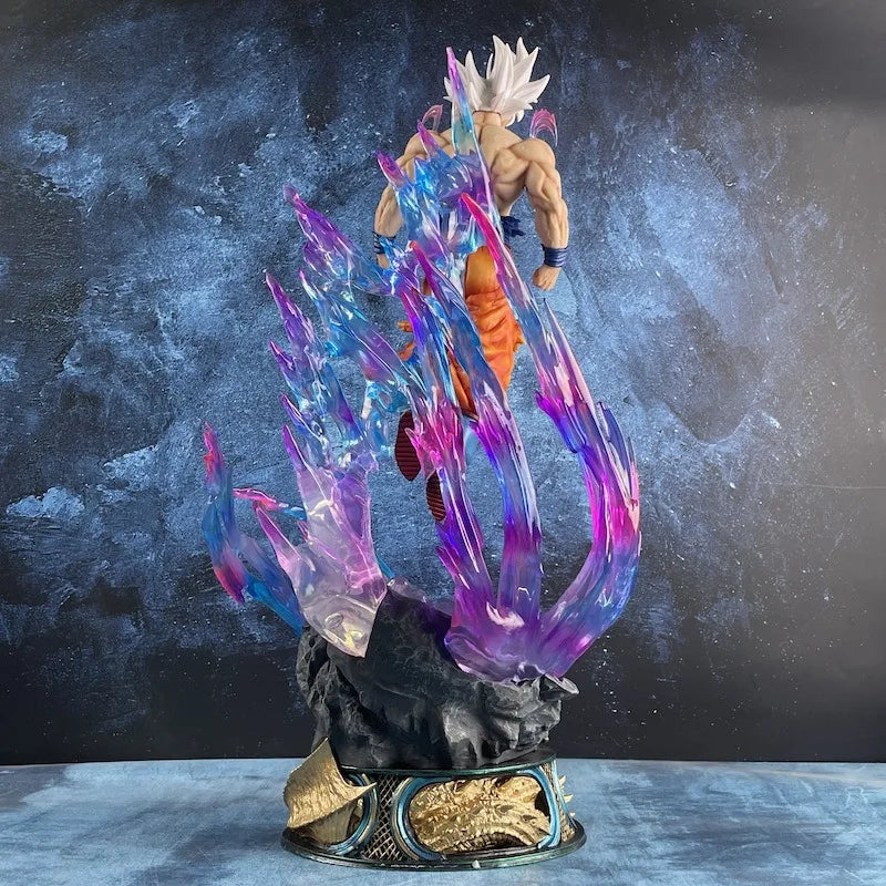 Figura de anime Dragon Ball de 25 cm, Son Goku Ultra Instinct Super Saiyan, estatua de PVC, modelo de adorno, colección de juguetes de regalo.